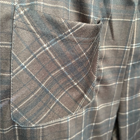 Margot Chocolate Plaid Wide Leg Pants - Picture 3 of 7